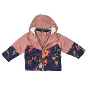 Swiss Tech Toddler Girl‎ 2T 4-in-1 Systems Hooded Puffer Zip Outerwear Jacket